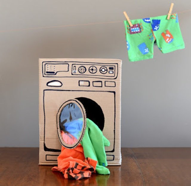 Cardboard Dryer-20 Awesome Ways to Recycle Cardboard Box for Kids