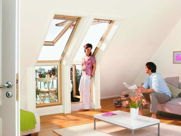 Roof Window That Can Transform Into A Small Balcony