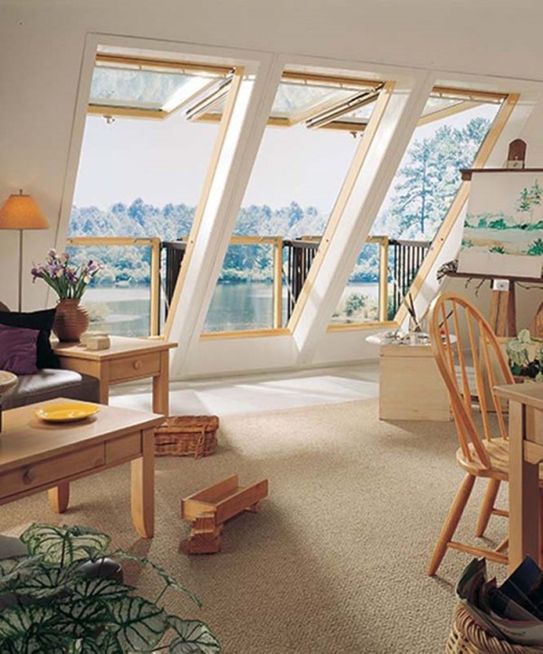 Roof Window That Can Transform Into A Small Balcony