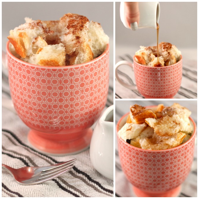 20 Easy Breakfast Mug Recipes For Lazy Morning-2 MIN French Toast In A Cup