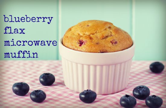 20 Easy Breakfast Mug Recipes For Lazy Morning-Blueberry Flax Muffin