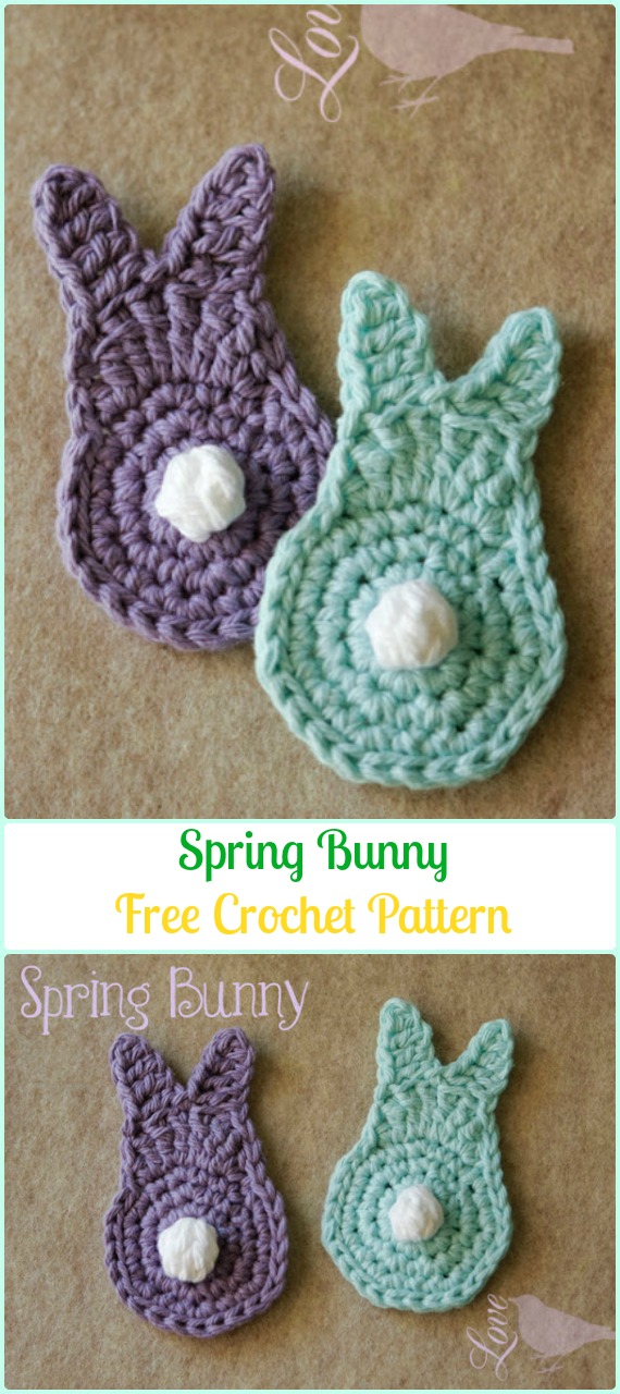 Crochet Bunny Applique Free Patterns