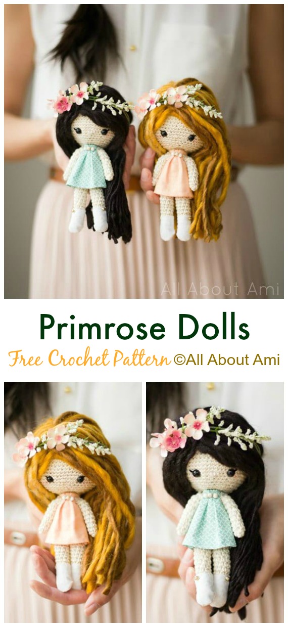 Primrose Crochet Dolls Crochet Amigurumi Free Pattern - #Crochet, #Doll Toys Amigurumi Free Patterns