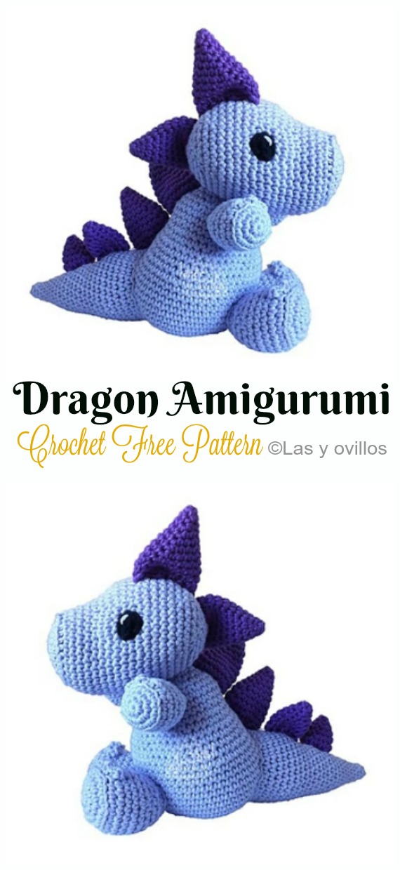 Crochet Dragon Amigurumi Free Pattern - #Amigurumi; #Dragon; Free Crochet Patterns