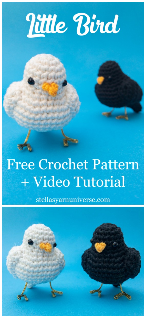Little Bird Amigurumi Free Crochet Pattern - Crochet #Bird; #Amigurumi Free Patterns