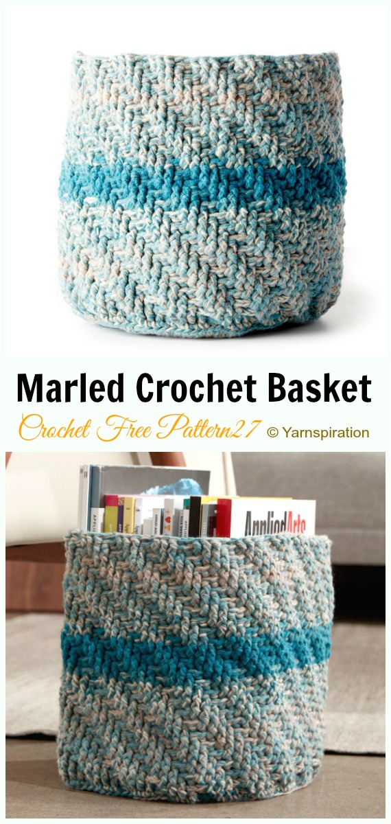 Crochet Storage Basket Free Patterns