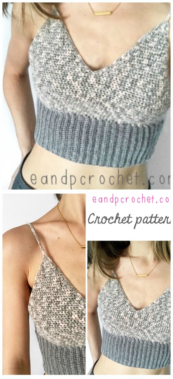 Sarah Crop Top Crochet Free Pattern- Women #CropTop; Free #Crochet; Patterns [Summer Edition]