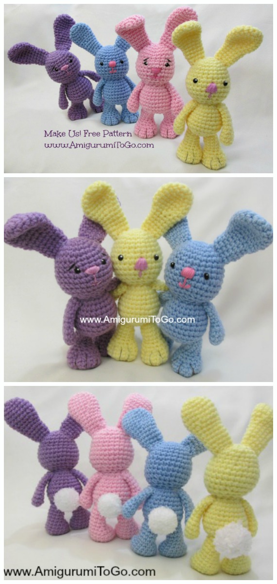 Amigurumi Bigfoot Bunny Crochet Free Pattern - Crochet #Bunny; Toy #Amigurumi; Free Patterns