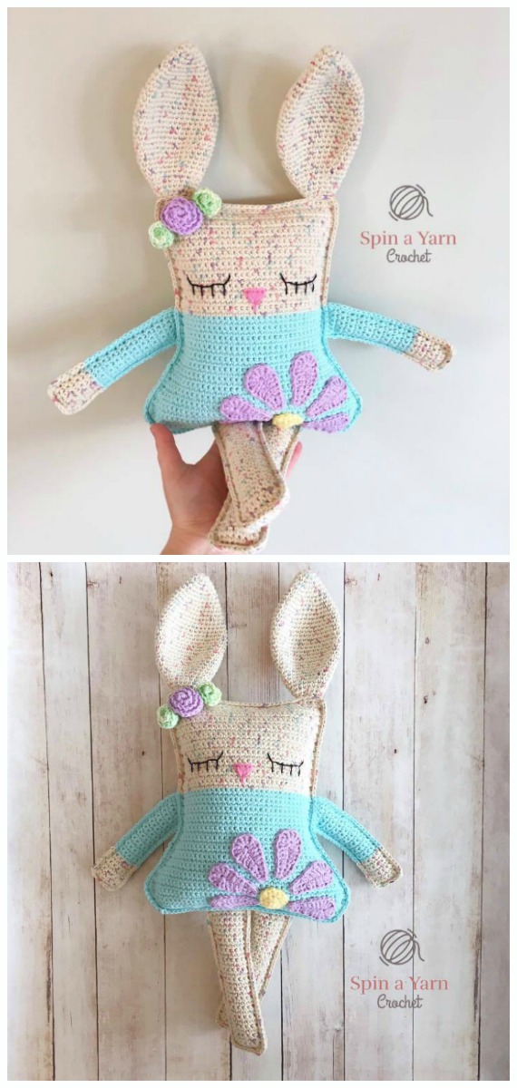 Amigurumi Ragdoll Spring Bunny Crochet Free Pattern - Crochet #Bunny; Toy #Amigurumi; Free Patterns