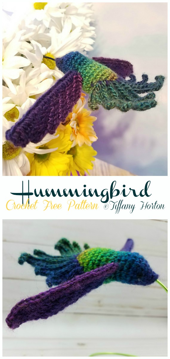 Emerald Hummingbird Amigurumi Free Crochet Pattern - Crochet #Bird; #Amigurumi Free Patterns