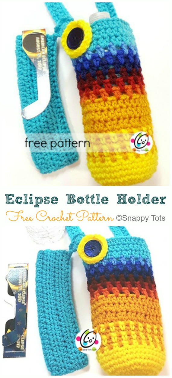 Water Bottle Holders & Slings Free Crochet Patterns