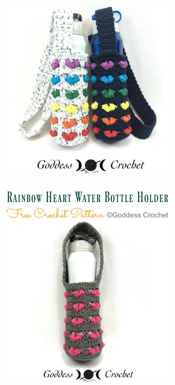 Water Bottle Holders & Slings Free Crochet Patterns