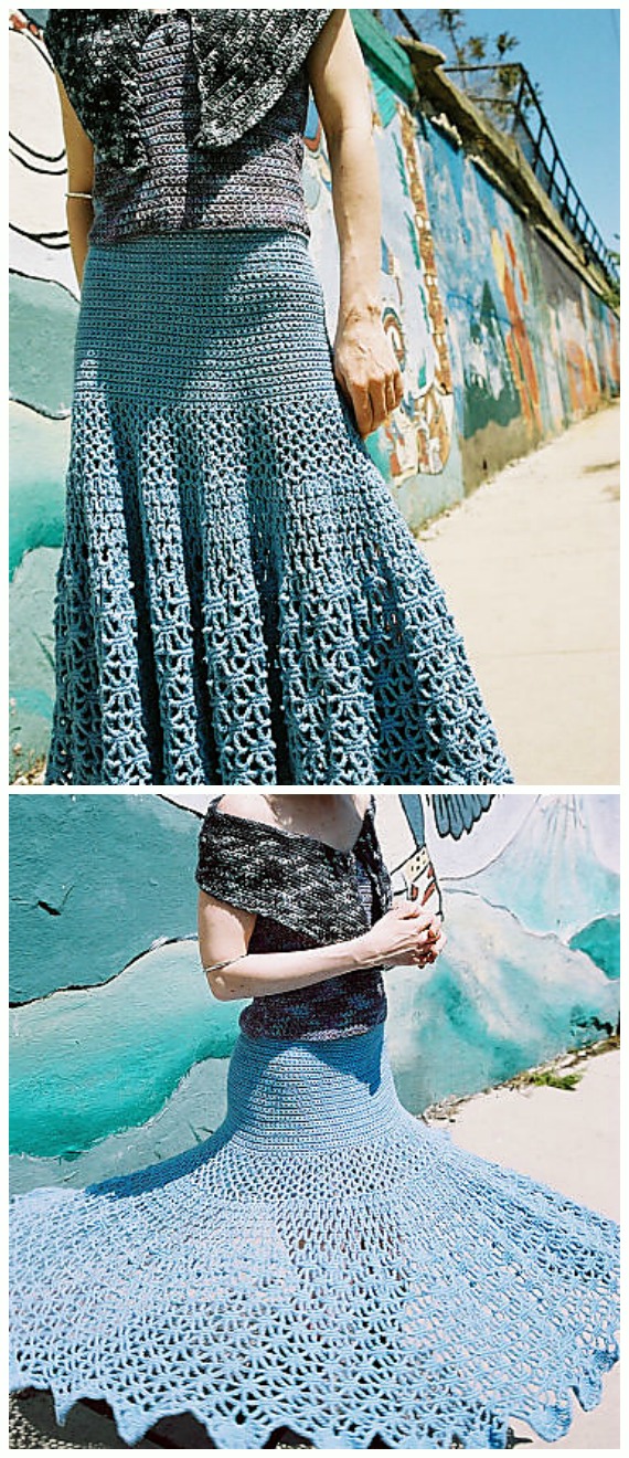 Spiderweb Skirt Crochet Free Pattern - #Crochet; Women #Skirt; Free Patterns For Any Season