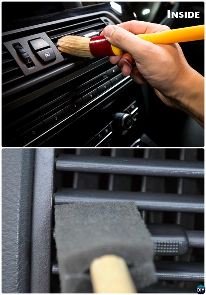 Clean Car AC Vent Brush-20 Car Cleaning Detailing Tips and Tricks