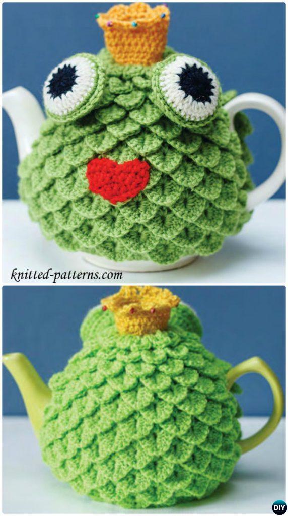 Crochet Frog Tea Cozy Free Pattern-20 Crochet Knit Tea Cozy Free Patterns