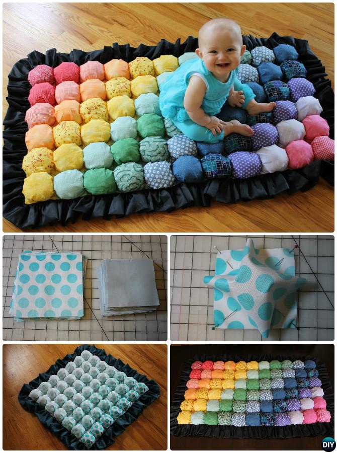 DIY Baby Bubble Quilt Sew Pattern-Handmade Baby Shower Gift Ideas Instructions