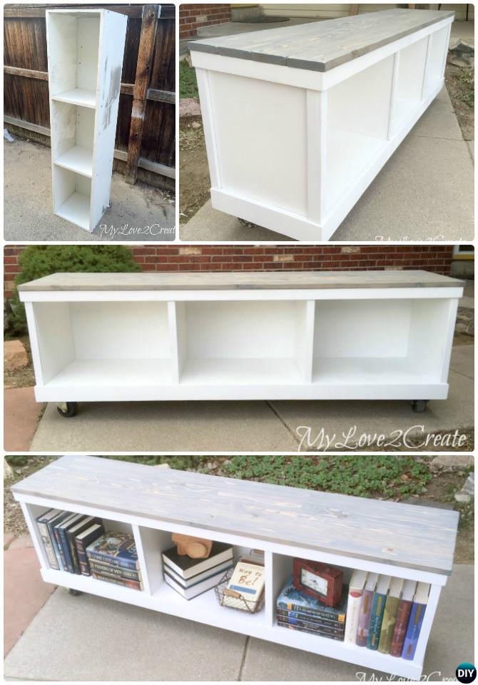 DIY Cabinet Entryway Bench Instructions-20 Best Entryway Bench DIY Ideas Projects 