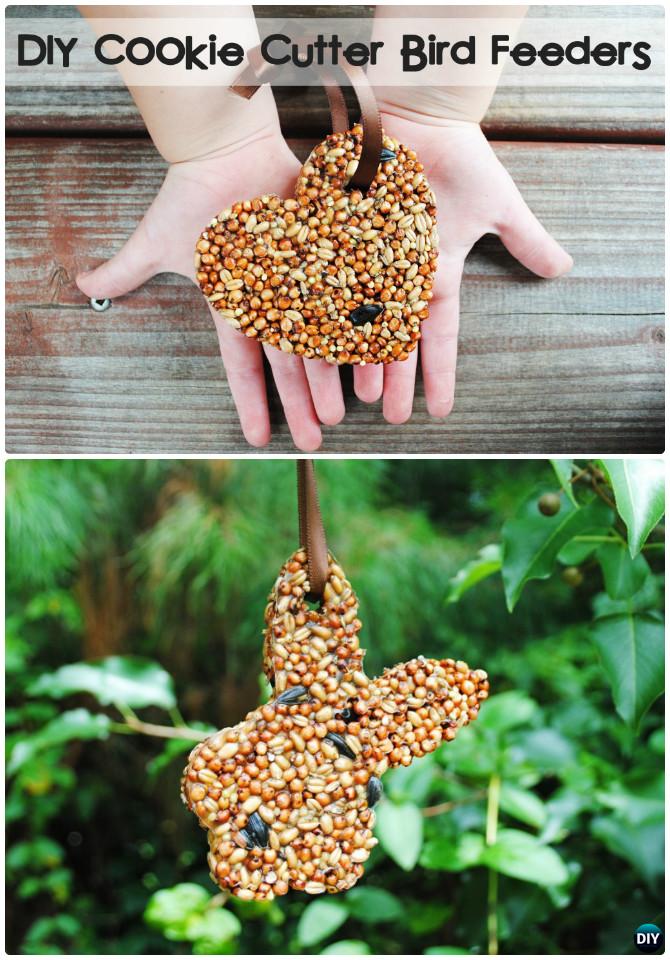 DIY Cookie Cutter Bird Feeder Instruction-16 Cookie Cutter Craft Ideas