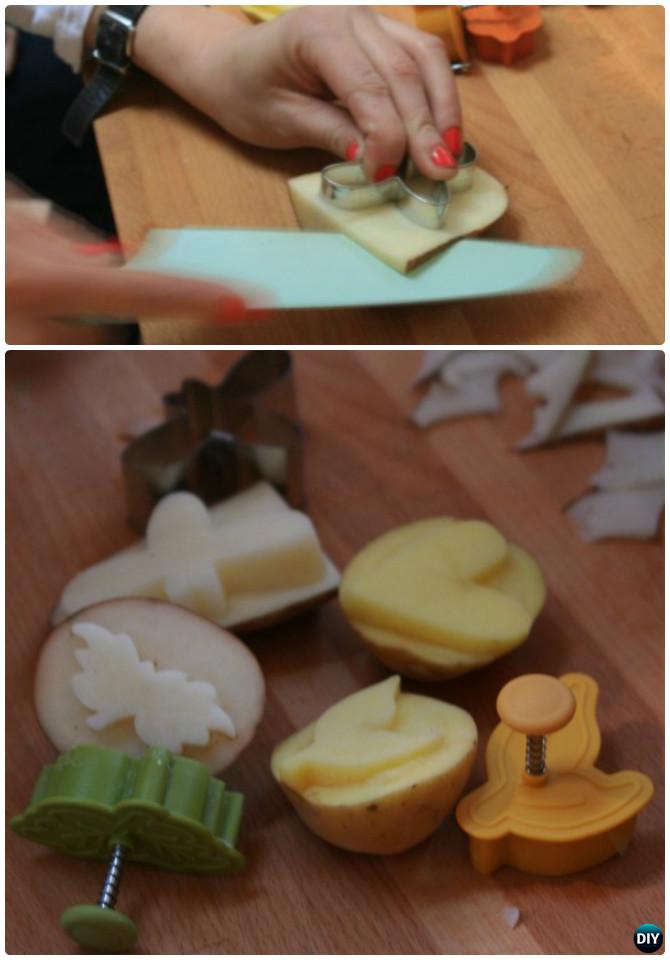 DIY DIY Cookie Cutter Potato Stamp Instruction-16 Cookie Cutter Craft Ideas 
