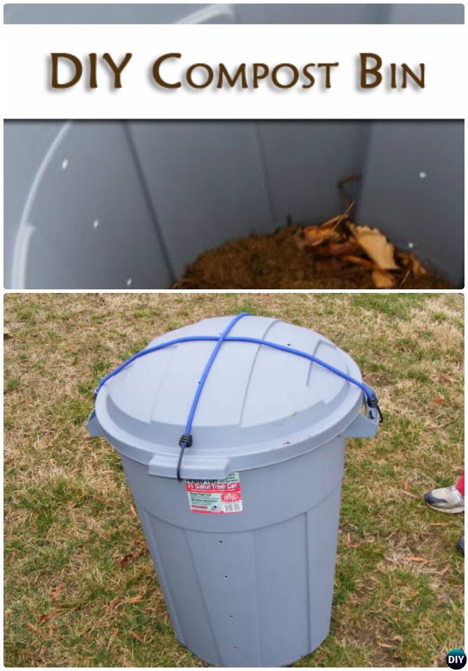 DIY Garbage Can Compost Bin Instruction-12 Simple DIY Compost Bin Projects
