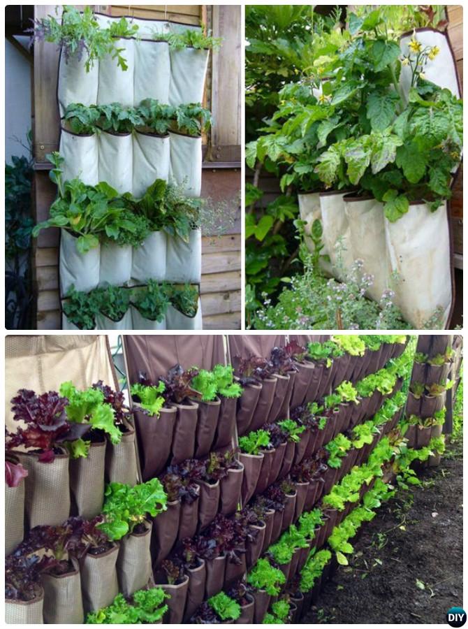 DIY Hanging Shoe Organizer Planter Instructions-20 DIY Upcycled Container Gardening Planters Projects
