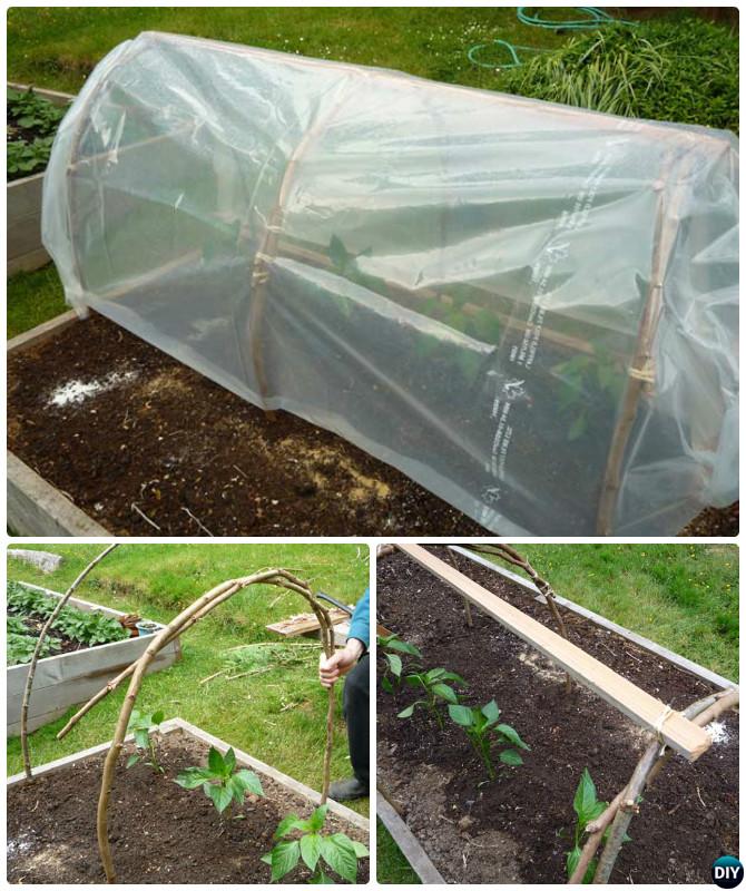 DIY Instant Tree Branch Greenhouse-18 DIY Green House Projects Instructions