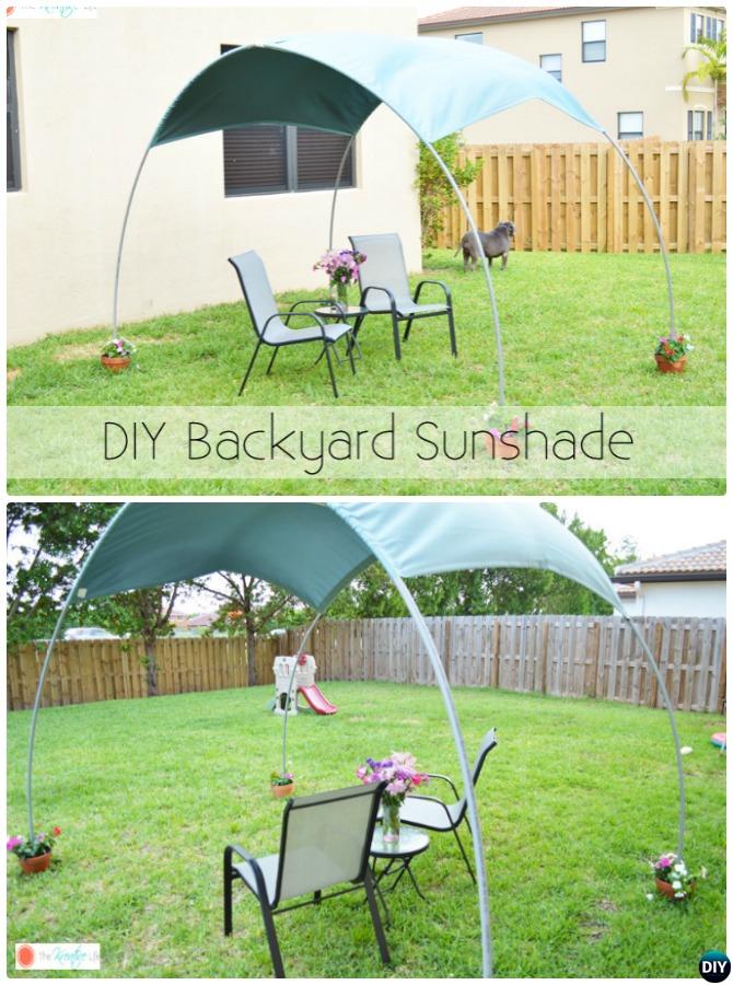 DIY Outdoor PVC Canopy Sunshade 
