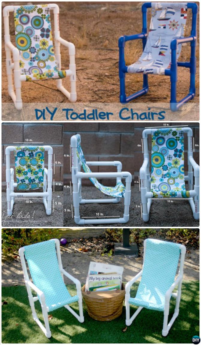 DIY PVC Pipe Kids Chair -20 PVC Pipe DIY Projects For Kids 