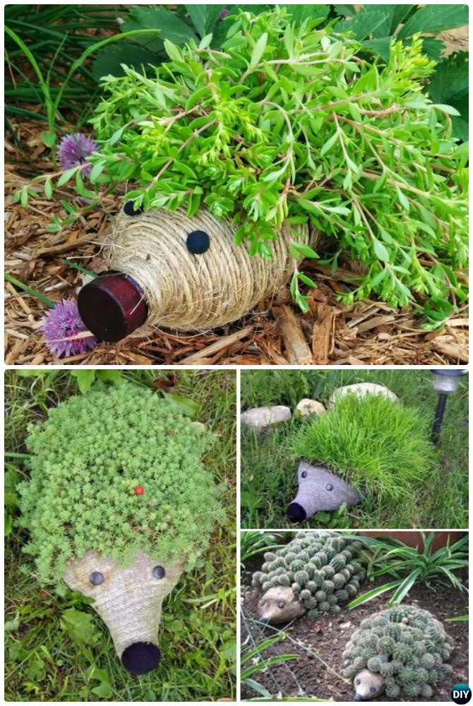 DIY Plastic Bottle Hedgehog Planter Instructions-20 DIY Upcycled Container Gardening Planters ProjectsDIY Plastic Bottle Hedgehog Planter Instructions-20 DIY Upcycled Container Gardening Planters Projects