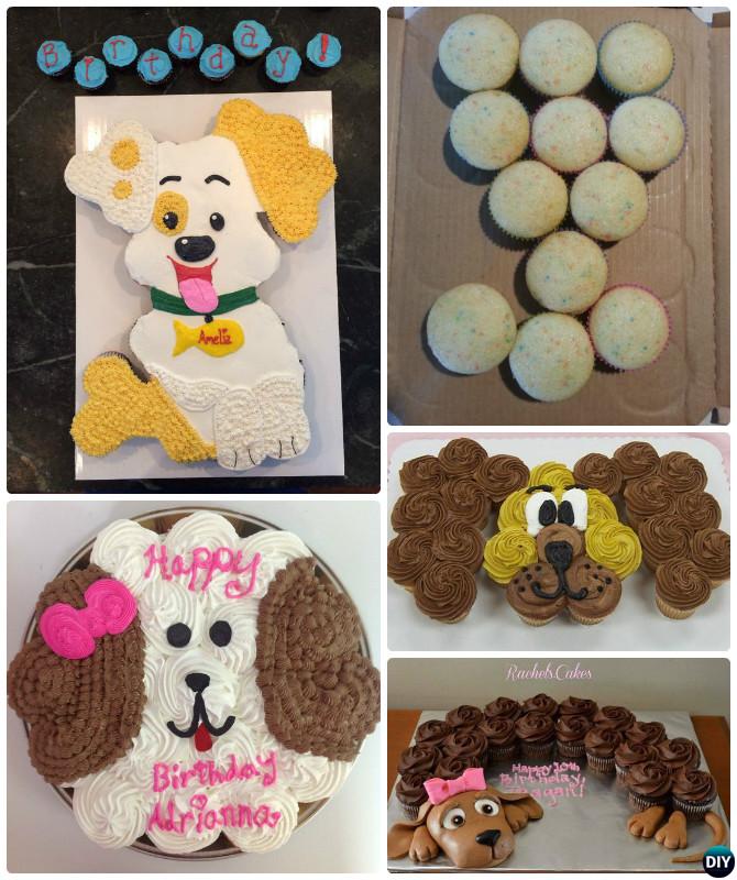 DIY Pull Apart Puppy Cupcake Cake-20 Gorgeous Pull Apart Cupcake Cake Designs For Any Party
