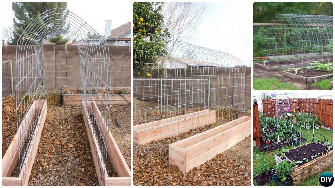DIY Raised Garden Bed Trellis Box Combo-20 DIY Raised Garden Bed Ideas Instructions