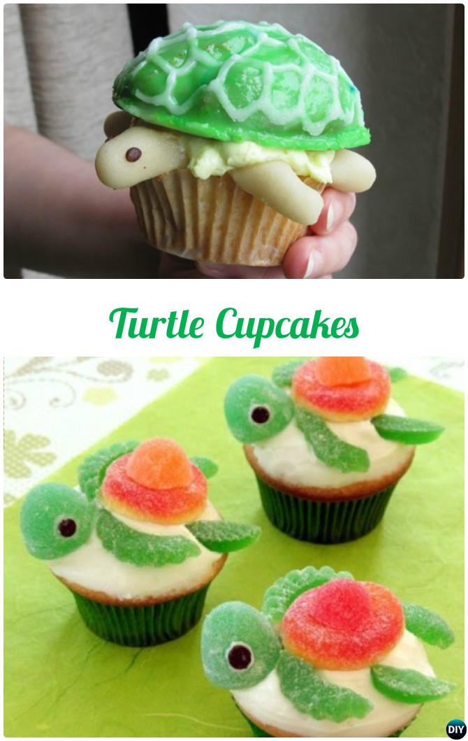 DIY Turtle Cupcakes-50 Most Surprising Cupcake Decoration Ideas and Recipes