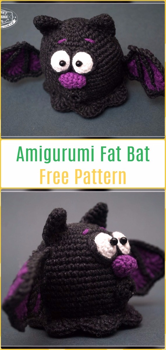 Amigurumi Far Bat Free Pattern-Amigurumi Crochet Bat Free Patterns