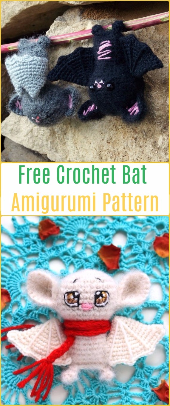 Crochet Bat Amigurumi Free Pattern-Amigurumi Crochet Bat Free Patterns
