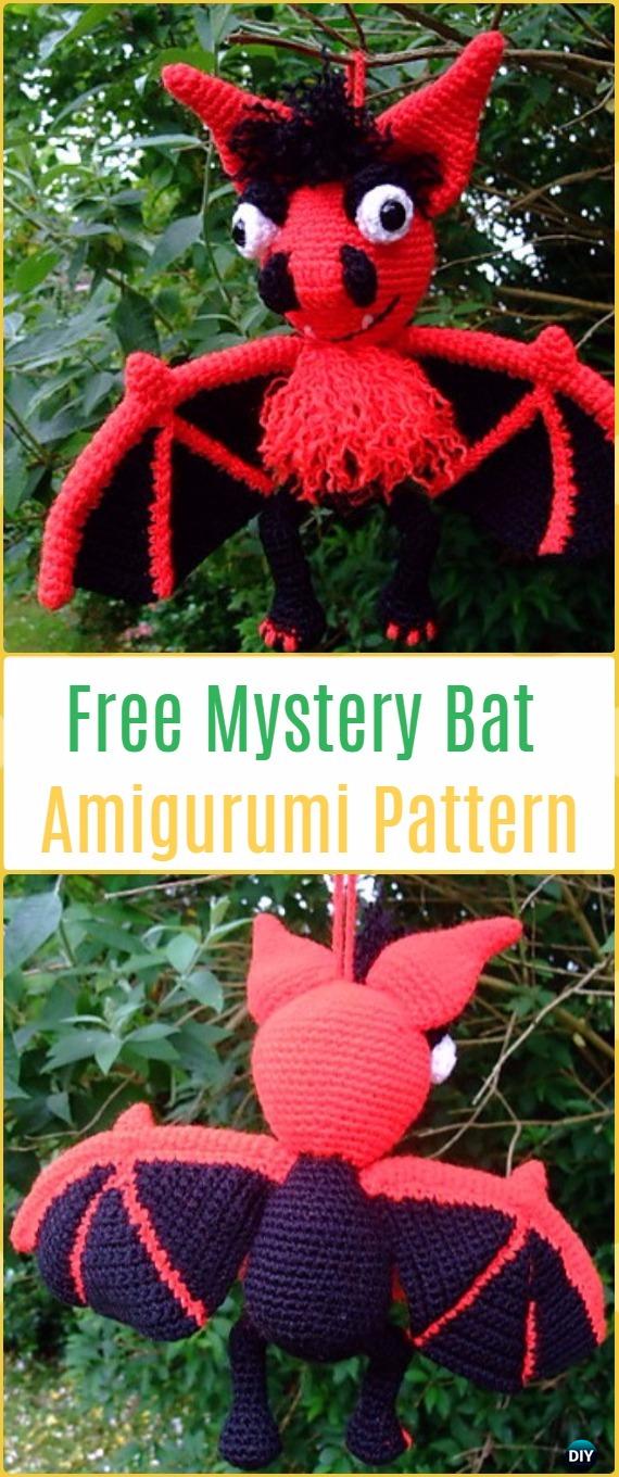 Crochet Amigurumi Mystery Bat Free Pattern-Amigurumi Crochet Bat Free Patterns
