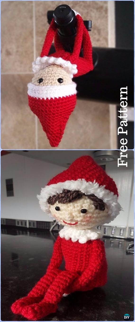 Crochet Elf on the Shelf Free Pattern - Amigurumi Crochet Christmas Softies Toys Free Patterns