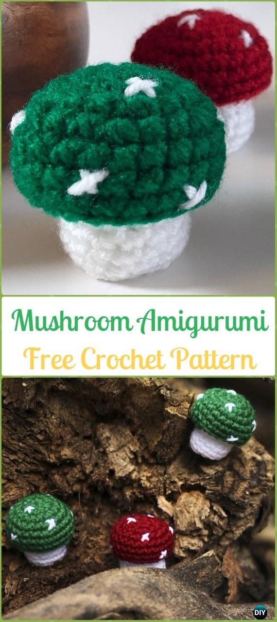Crochet Mushroom Amigurumi Free Pattern - Amigurumi Crochet Mushroom Softies Free Patterns