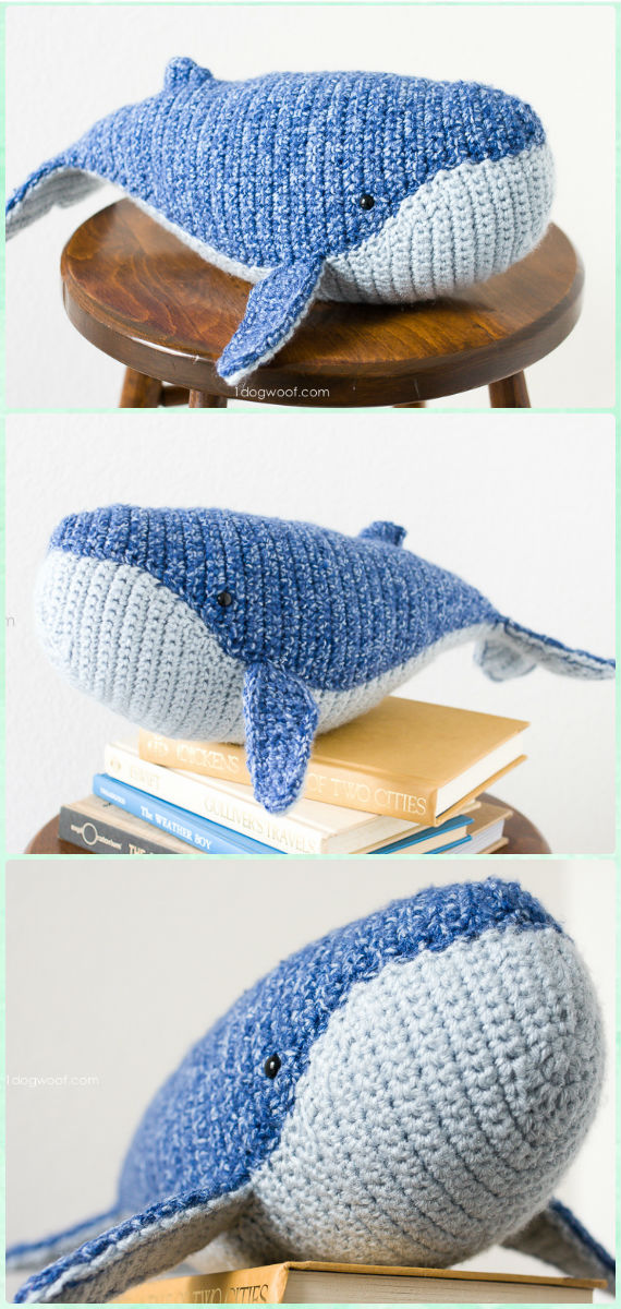 Crochet Humpback Whale Free Pattern - Amigurumi Crochet Sea Creature Animal Toy Free Patterns