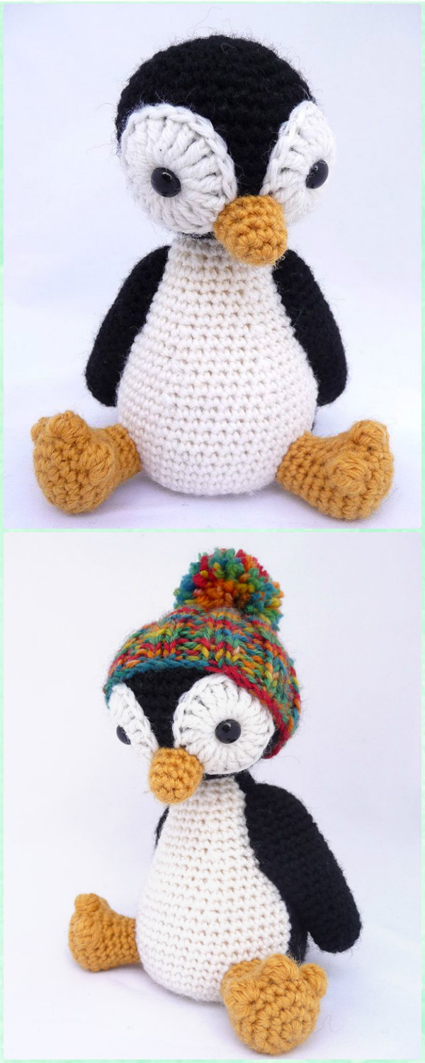 Crochet Amigurumi Penguin Free Pattern - Amigurumi Crochet Sea Creature Animal Toy Free Patterns
