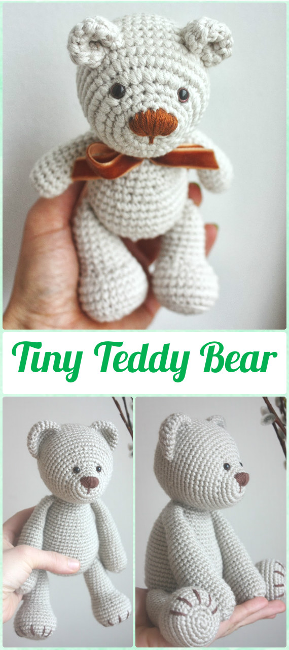 Amigurumi Crochet Tiny Teddy Bear Paid Pattern - Amigurumi Crochet Teddy Bear Toys Free Patterns 