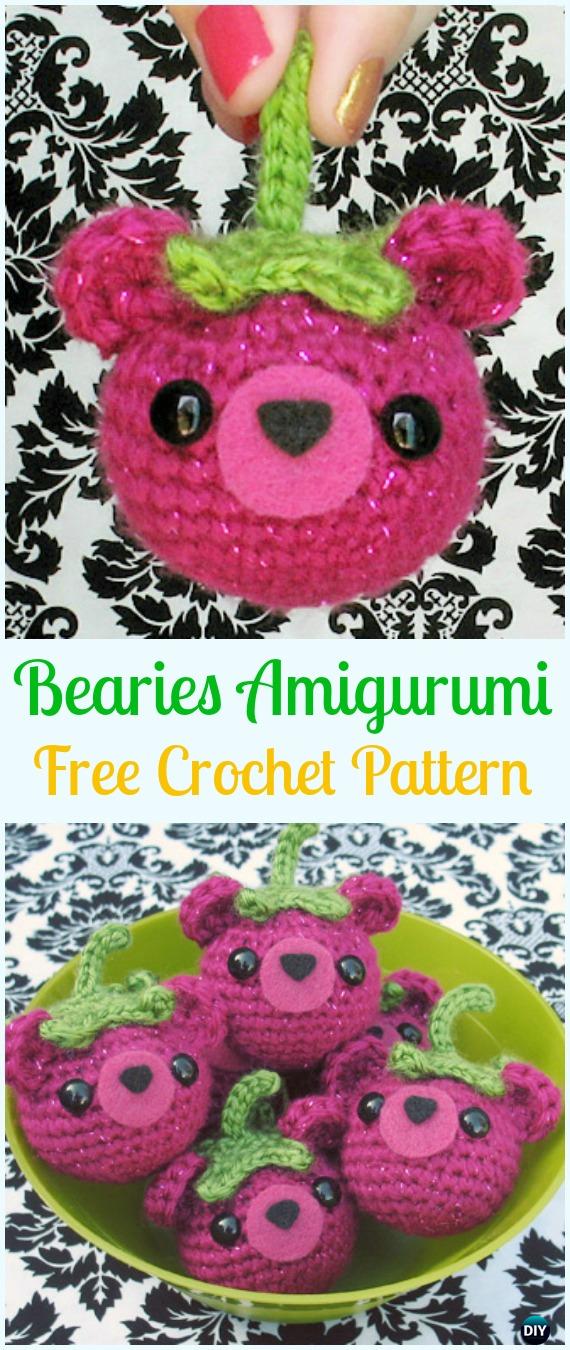 Crochet Bear Bearies Amigurumi Free Pattern - Amigurumi Crochet Teddy Bear Toys Free Patterns 