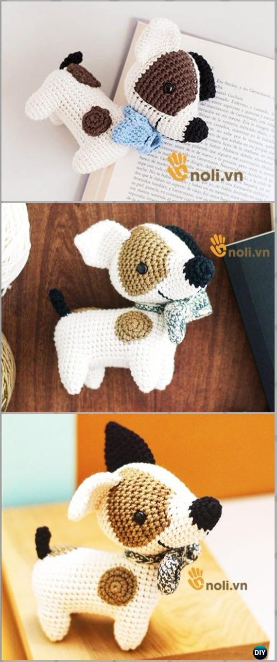 Crochet Amigurumi Dog Jack Free Pattern - Amigurumi Puppy Dog Stuffed Toy Patterns