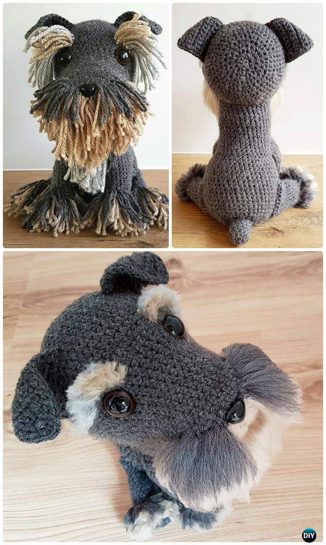 Crochet Amigurumi Dog Fur Free Pattern - Amigurumi Puppy Dog Stuffed Toy Patterns