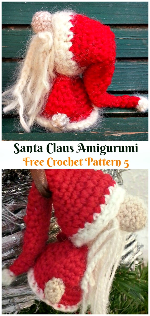 Crochet Santa Claus Amigurumi Free Patterns - #Amigurumi; #Santa; Toy Softies Crochet Free Patterns