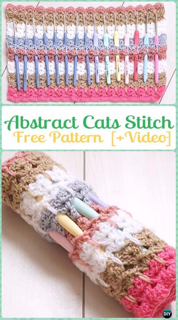 Crochet Abstract Cats Stitch Free Pattern [Video Instruction]