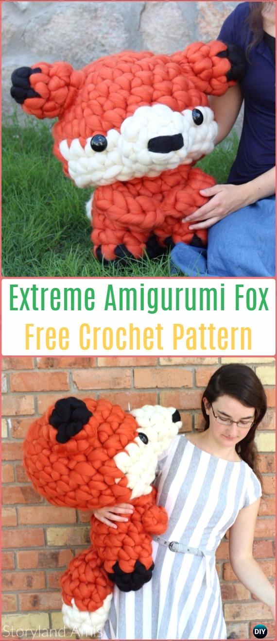 Extreme Amigurumi Fox Free Pattern - Crochet Amigurumi Fox Free Patterns