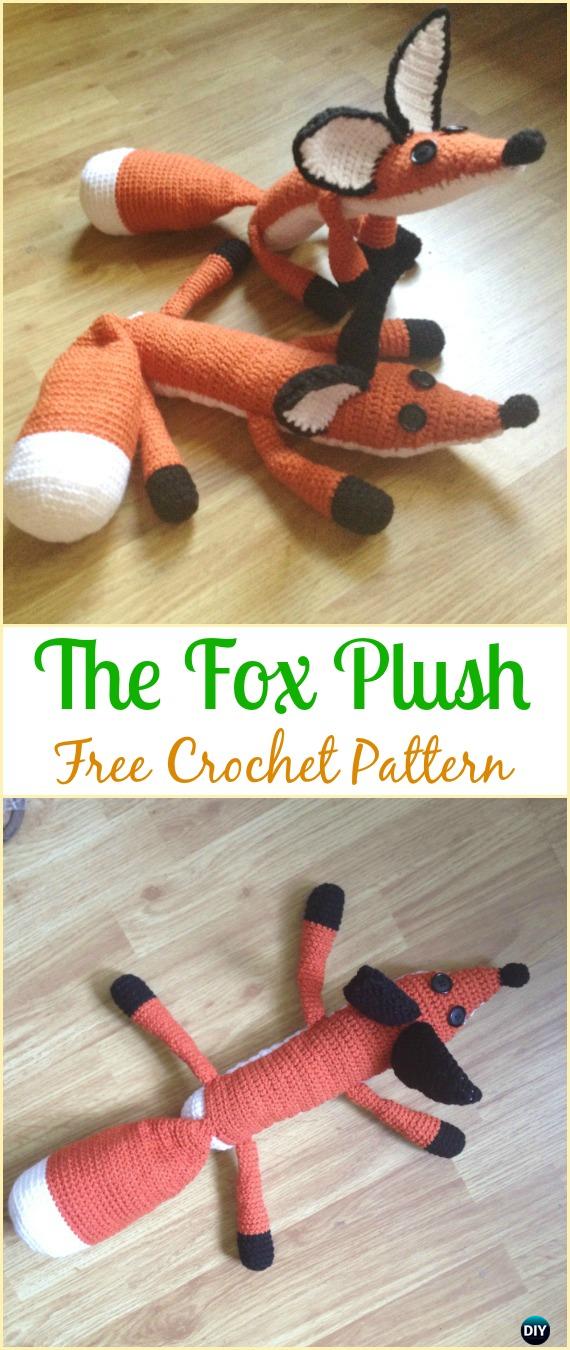 Crochet The Fox Plush Amigurumi Free Pattern - #Crochet Amigurumi Fox Free Patterns