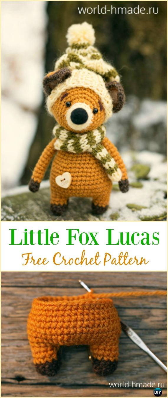 Crochet Little Fox Lucas Amigurumi Free Pattern - Crochet Amigurumi #Fox Free Patterns