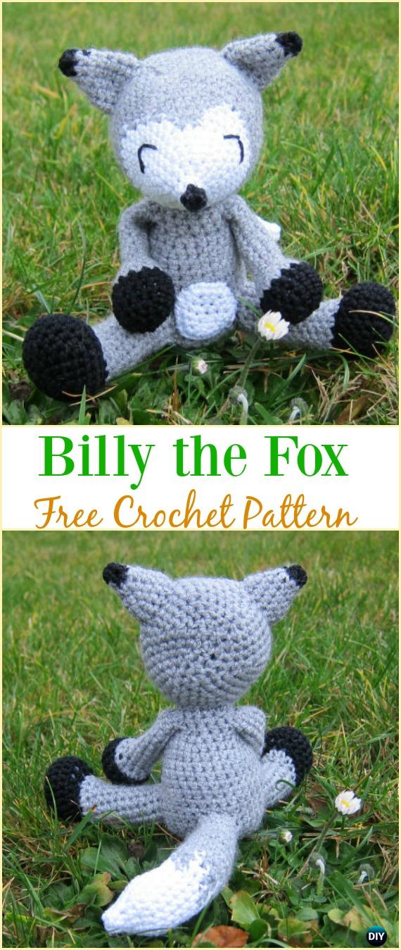Crochet Billy the Fox Amigurumi Free Pattern - Crochet Amigurumi #Fox Free Patterns