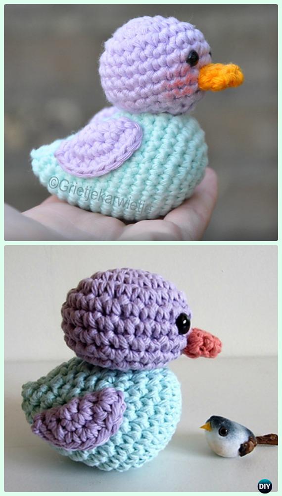 Crochet Amigurumi Ducky Free Pattern - Crochet Amigurumi Little World Animal Toys Free Pattern 